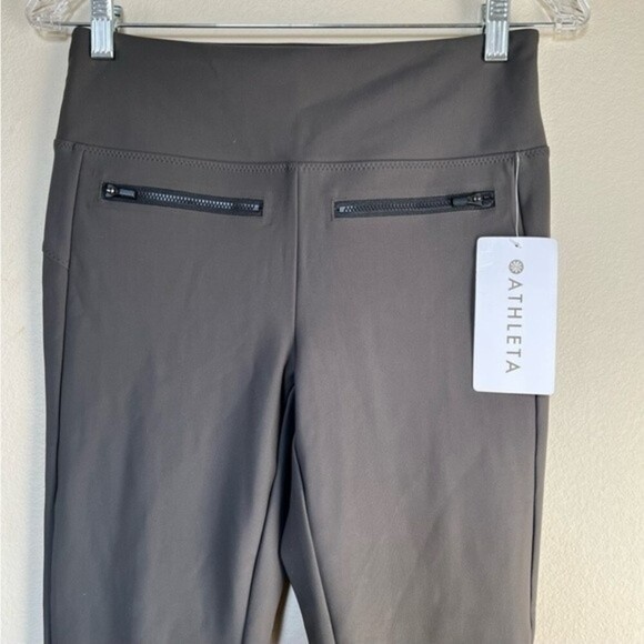 NWT Athleta Stellar Crop Pant Notched Hem Leggings Women’s Size Small - Picture 5 of 11